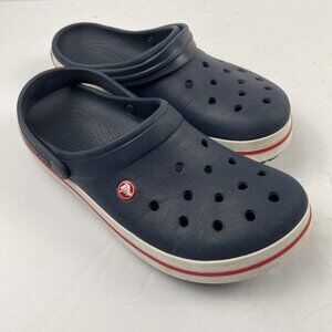 Crocs Crocband Clog Shoes Men’s 11 Blue Comfort Casual Closed Toe Flats Low Top